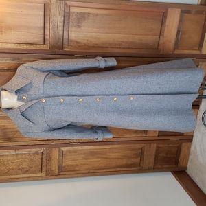 Sears Jr Bazaar Long Wool Coat Sz 13